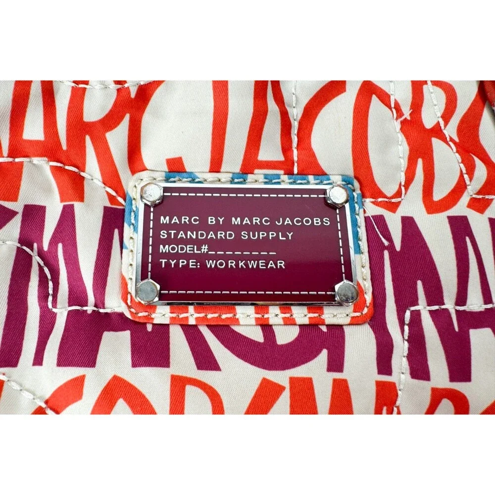 Marc by Marc Jacobs Nylon Tote Large Multicolor Graffiti Tote Bag Purse